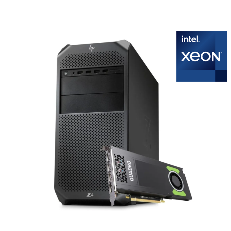 HP Workstation Z4 G4 Xeon 32GB DDR4 512GB NVMe Nvidia P4000